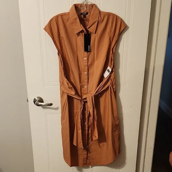 Mexx Rust Button-Down Dress - Picture 4 of 4